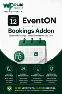 EventON Bookings Addon – WooCommerce Time Slot Booking & Event Reservation Plugin