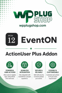 EventON ActionUser Plus Addon – Paid Event Submission & WooCommerce Monetization Plugin