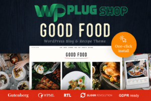 Good Food WordPress Theme – Recipe Magazine & Culinary Blog Theme