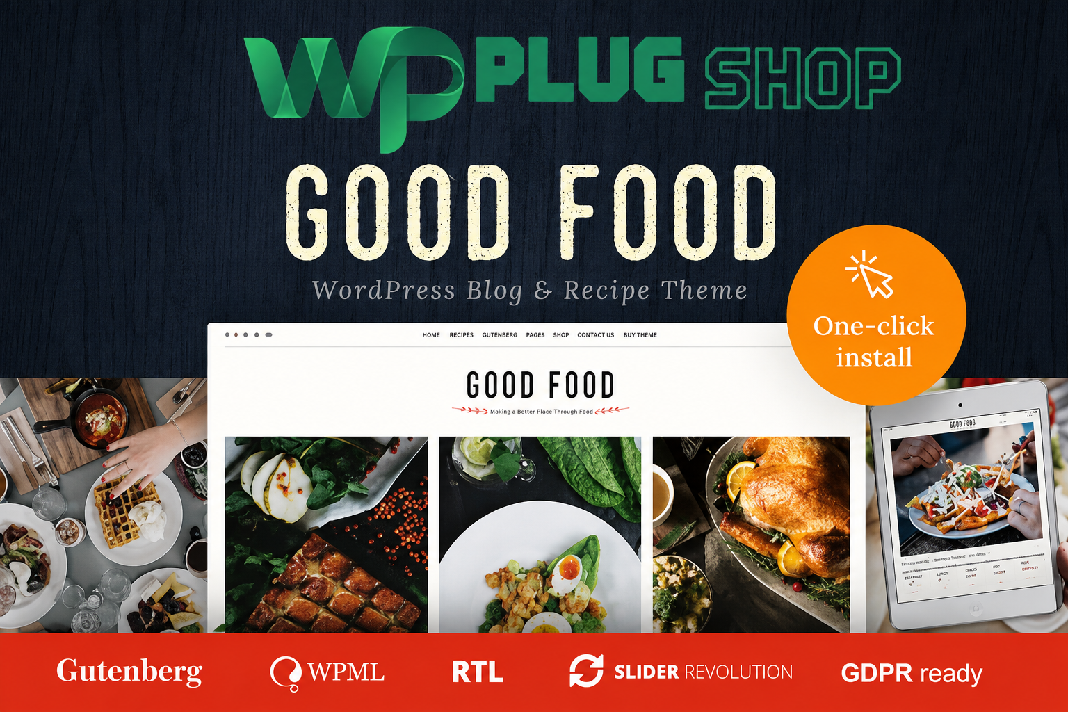 Good Food WordPress Theme – Recipe Magazine & Culinary Blog Theme