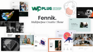 Fennik Multipurpose Creative WordPress Theme with Elementor & WooCommerce
