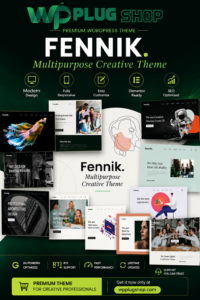 Fennik Multipurpose Creative WordPress Theme with Elementor & WooCommerce