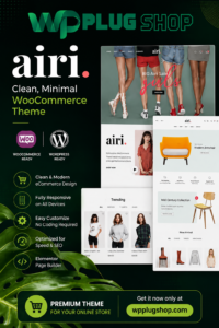 Airi WooCommerce Theme – Clean & Minimal WordPress Theme