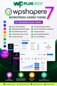 WPShapere – WordPress Admin Theme & White Label Dashboard Customization Plugin