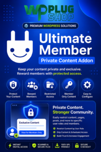 Ultimate Member Private Content Addon – Secure Member Portal & Personalized Content for WordPress
