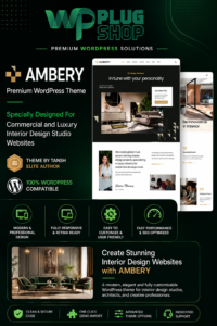 Ambery Interior Design WordPress Theme – Elementor Architecture & Home Decor Theme