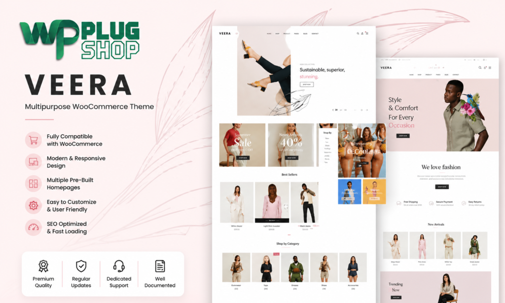 Veera Multipurpose WooCommerce Theme – Responsive eCommerce WordPress Theme