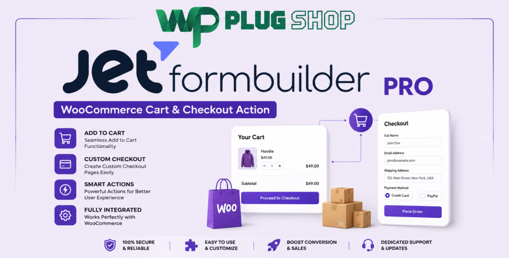 JetFormBuilder WooCommerce Cart Checkout Action – Custom Checkout Addon for WordPress