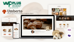 Umberto Theme – Mushroom Farm & Organic Products Store WooCommerce WordPress Theme