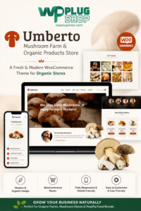 Umberto Theme – Mushroom Farm & Organic Products Store WooCommerce WordPress Theme
