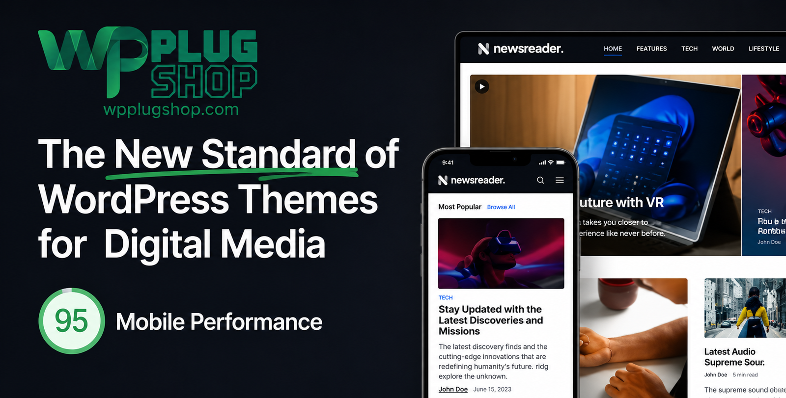 Newsreader Theme – Revolutionary WordPress Theme for Digital Media