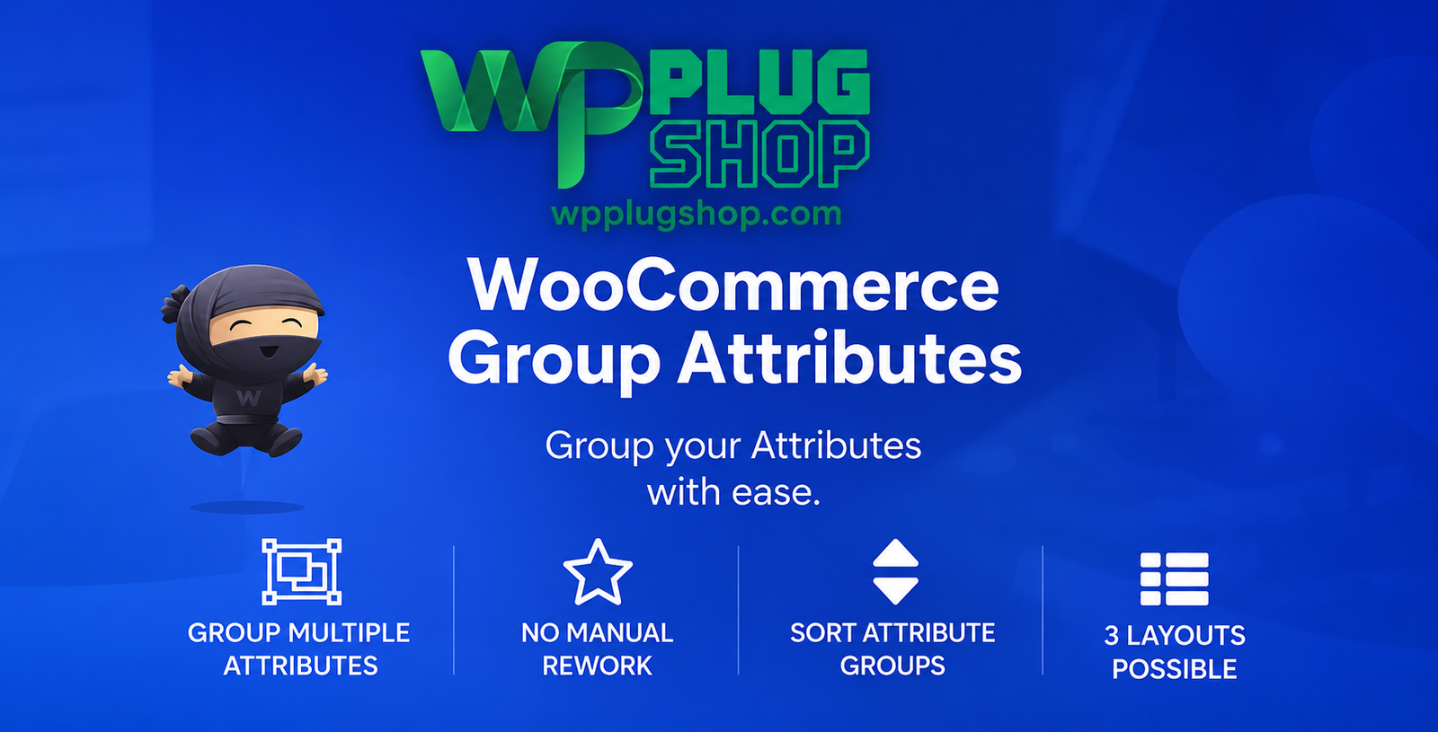 WooCommerce Group Attributes – Product Attribute Organization & Specification Plugin