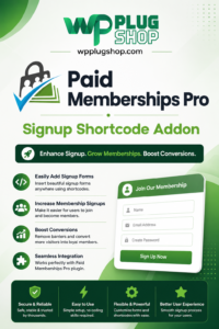Paid Memberships Pro Signup Shortcode Addon – Custom Membership Signup Forms for WordPress