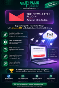 Newsletter Amazon SES Addon – WordPress Email Delivery Integration Plugin