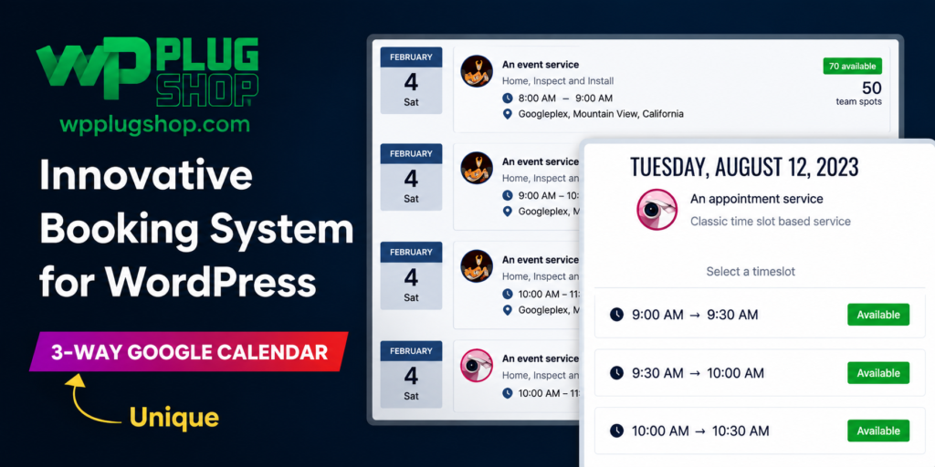 Team Booking WordPress Plugin – Appointment Scheduling & Online Booking System