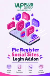 Pie Register Social Sites Login Addon for WordPress – One-Click Social Media Registration & Login