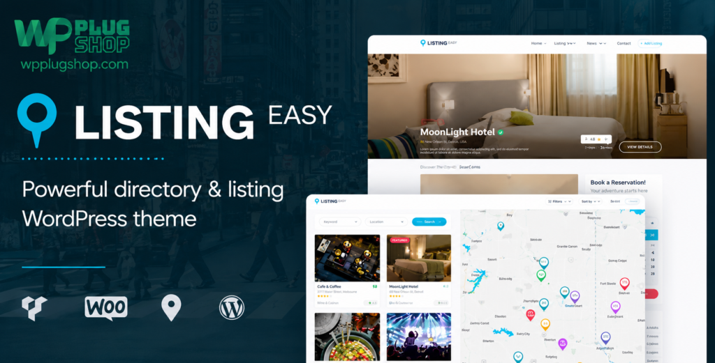 ListingEasy Directory Listing WordPress Theme – Business Directory, Local Listings & Marketplace Solution