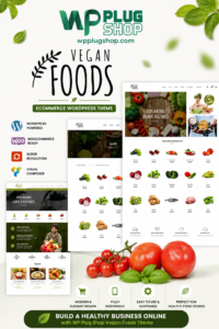 Vegan Food Organic Store Responsive WooCommerce WordPress Theme – Organic Grocery & Healthy Food Shop