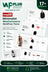 Mella Minimalist AJAX WooCommerce WordPress Theme – Modern Responsive eCommerce Store