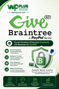 GiveWP Braintree Gateway – WordPress Donation Payment Gateway Addon