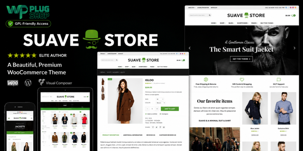 Suave – Multi-Purpose WooCommerce WordPress Theme for Online Stores | GPL-Friendly Digital Access