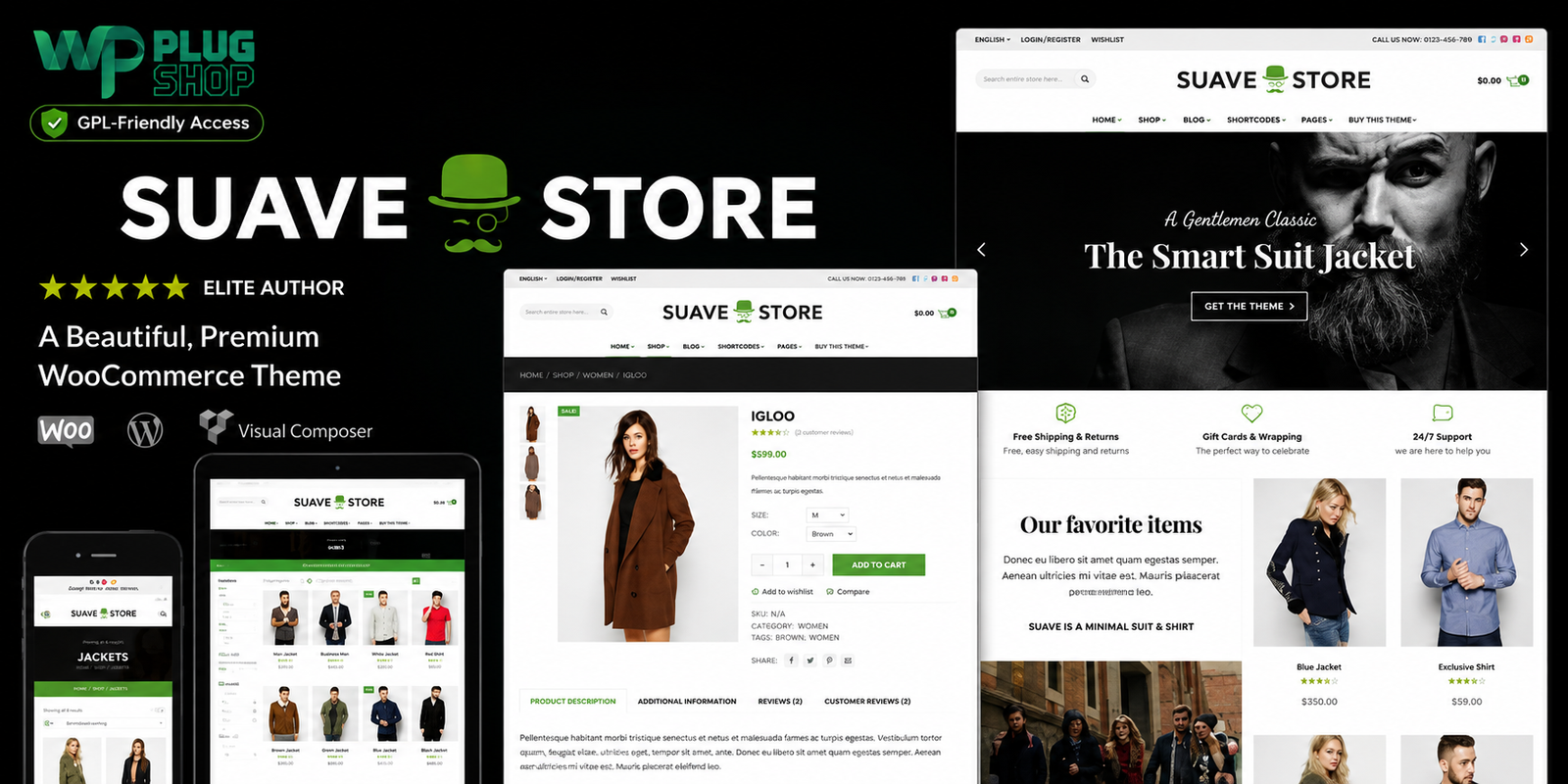 Suave – Multi-Purpose WooCommerce WordPress Theme for Online Stores | GPL-Friendly Digital Access