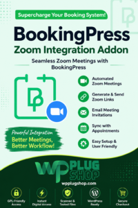 BookingPress Zoom Integration Addon – Automate Zoom Meetings for WordPress Appointments