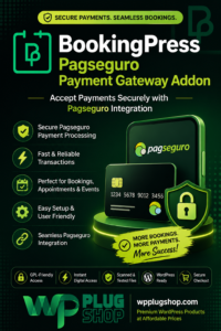BookingPress PagSeguro Payment Gateway Addon – Secure PagSeguro Payments for WordPress Bookings