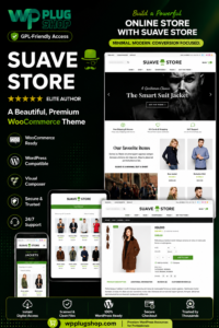 Suave – Multi-Purpose WooCommerce WordPress Theme for Online Stores | GPL-Friendly Digital Access
