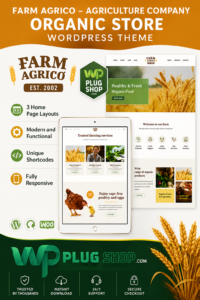 Farm Agrico - Agriculture & Organic Food WooCommerce WordPress Theme