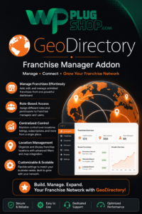 GeoDirectory Franchise Manager Addon – WordPress Franchise Directory Plugin
