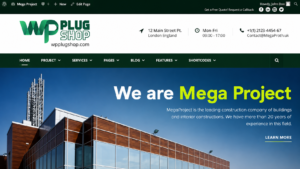 Mega Project – Construction & Building WordPress Theme