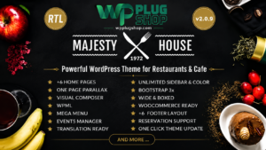 Majesty – Restaurant WooCommerce WordPress Theme