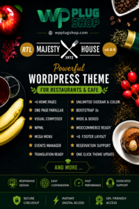 Majesty – Restaurant WooCommerce WordPress Theme
