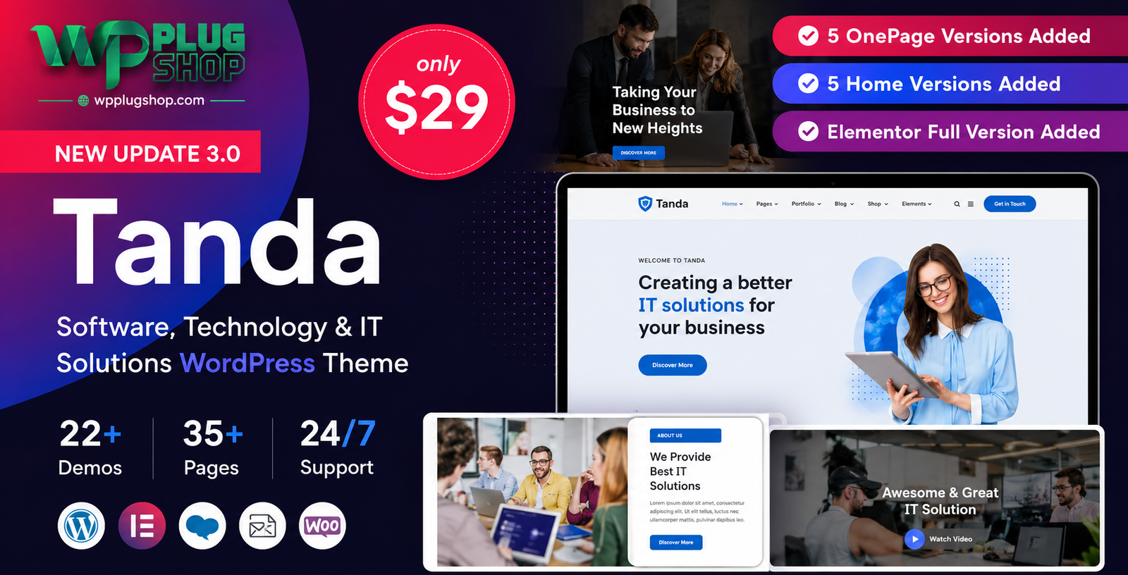 Tanda – IT Solutions & Technology WordPress Theme