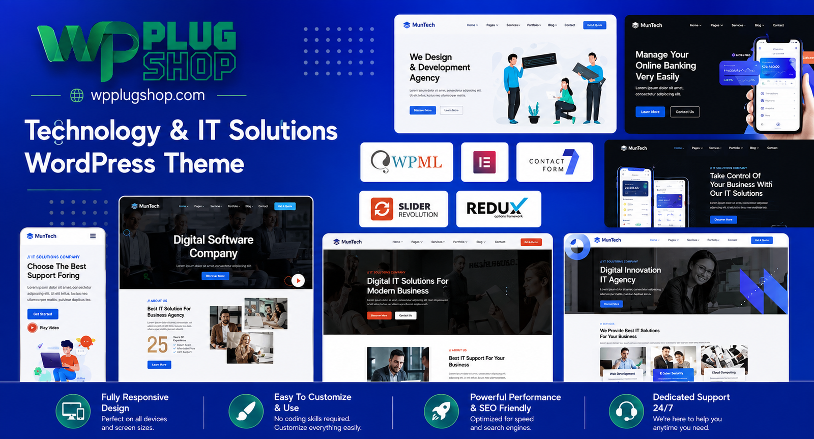 Muntech – IT Solutions & Technology WordPress Theme