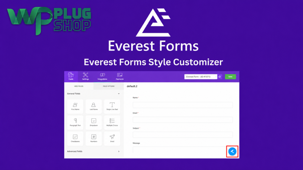 Everest Forms Style Customizer