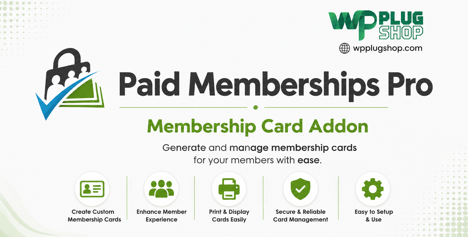 Paid Memberships Pro Membership Card Addon