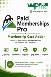 Paid Memberships Pro Membership Card Addon