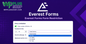 Everest Forms Form Restriction