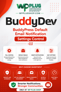 BuddyPress Default Email Notification Settings Control