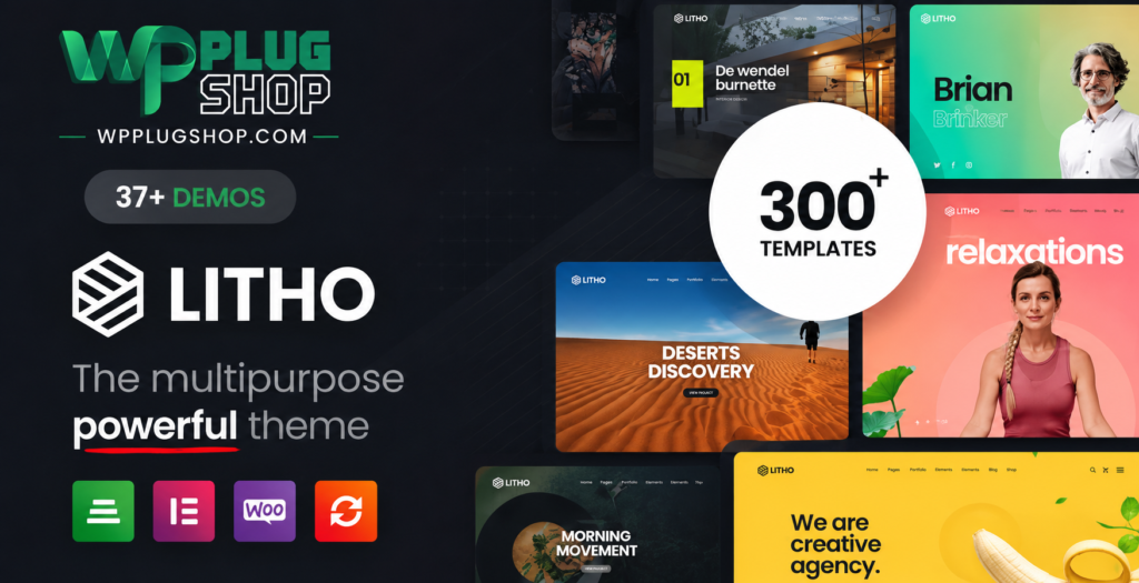 Litho Theme Multipurpose Elementor WordPress Theme