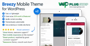 Breezy – Mobile WordPress Theme