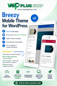 Breezy – Mobile WordPress Theme