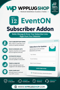 EventON Subscriber Addon – Event Subscription & Notifications