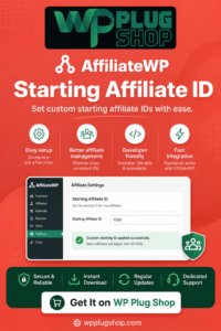 AffiliateWP Starting Affiliate ID – Custom Affiliate ID Addon
