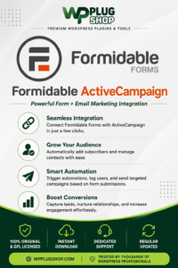 Formidable ActiveCampaign – Email Marketing Integration Addon