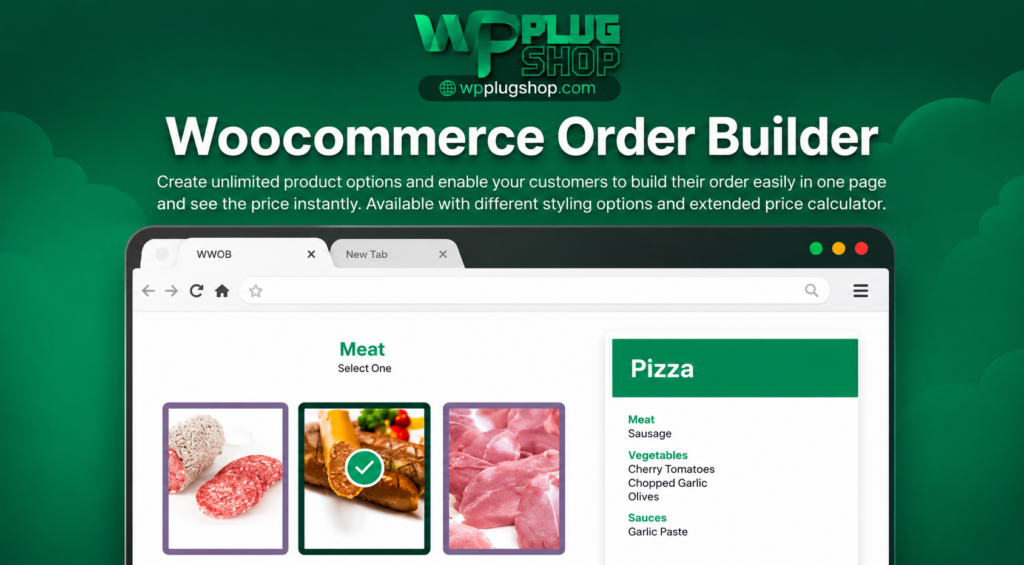 WooCommerce Order Builder – Combo Products & Extra Options Plugin