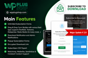 Subscribe to Download – Advanced WordPress Lead Generation Plugin
