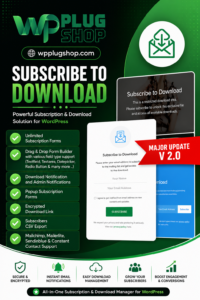Subscribe to Download – Advanced WordPress Lead Generation Plugin